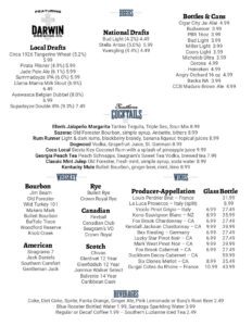 Blue Rooster Web to Print Menu