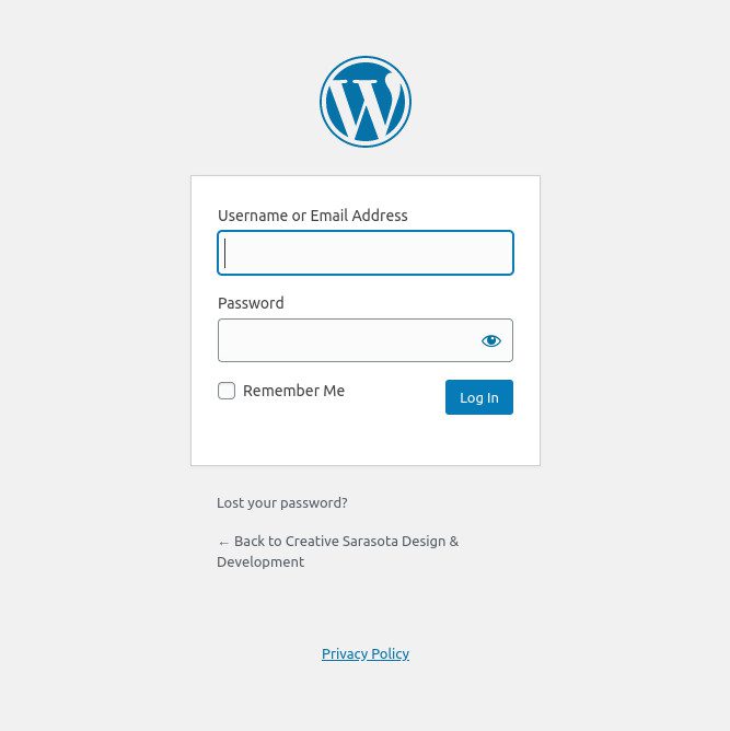 WordPress Log In