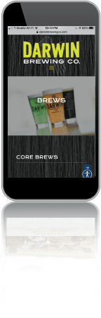 Darwin Brewing Co. Mobile Website