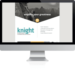 Knight Strategic Communications Website Example