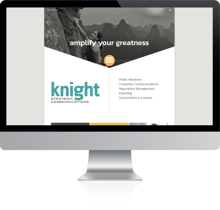 Knight Strategic Communications Website Example
