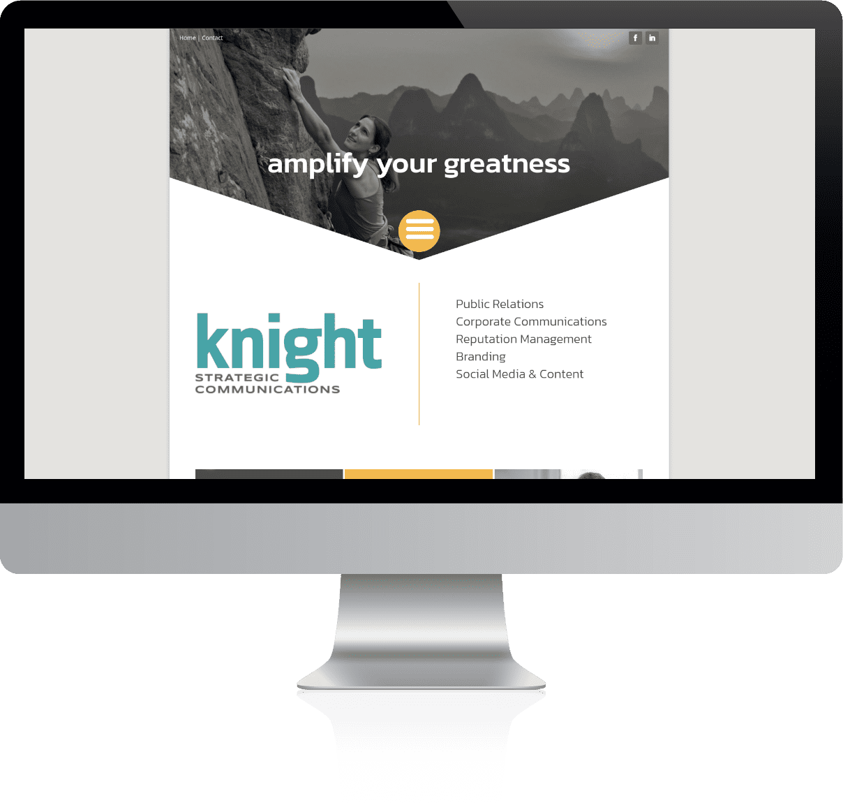 Knight Strategic Communications Website Example