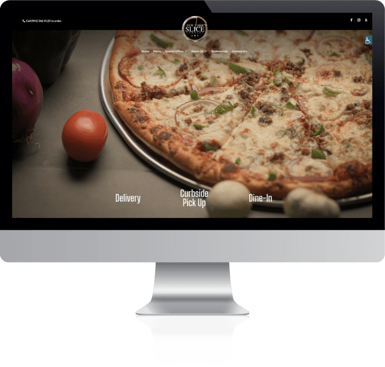 NY Slice Company Website Screenshot