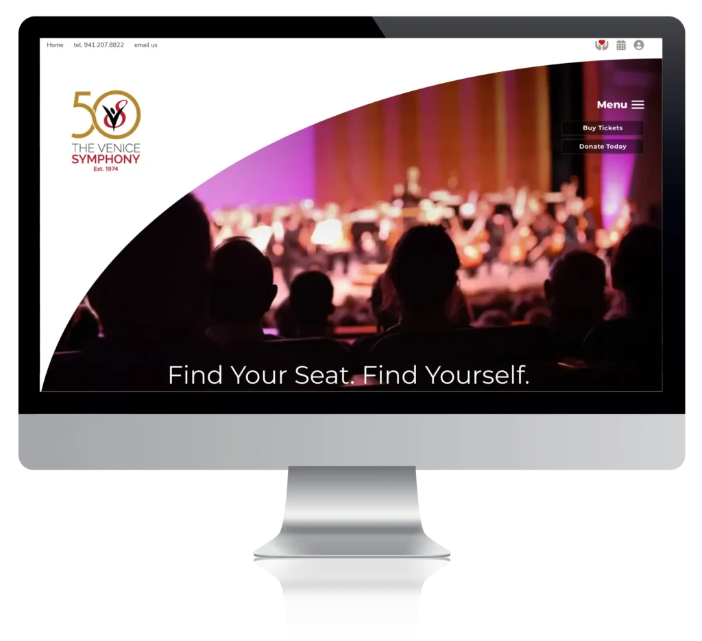 The Venice Symphony website screenshot