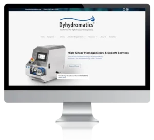 Dyhydromatics Website Screenshot